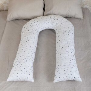 Подушка для вагітних U-280 з напірником Бязь, холофайбер